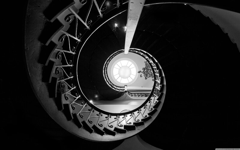 Spiral Staircase Interior — Black