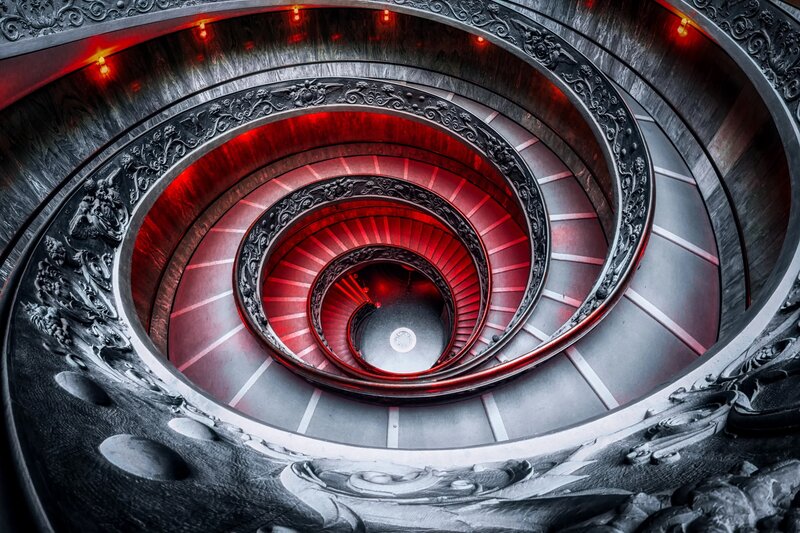 Spiral Staircase — Red