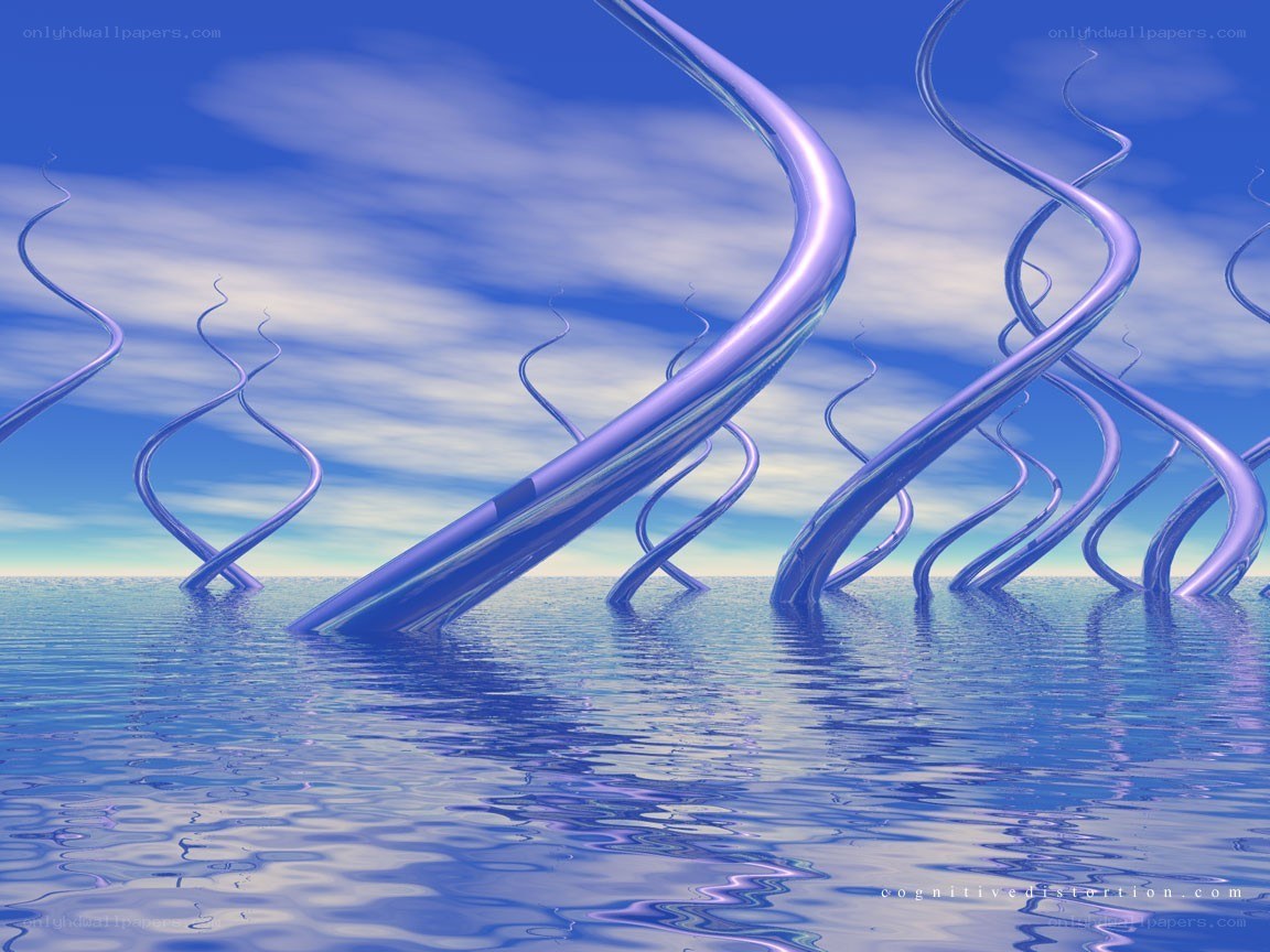 Spiral structures in water