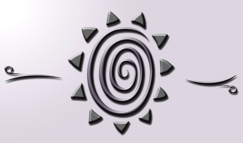 Spiral Sun Symbol