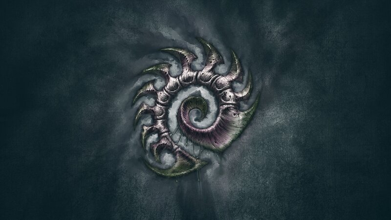 Spiral Symbol with Spikes — Gray