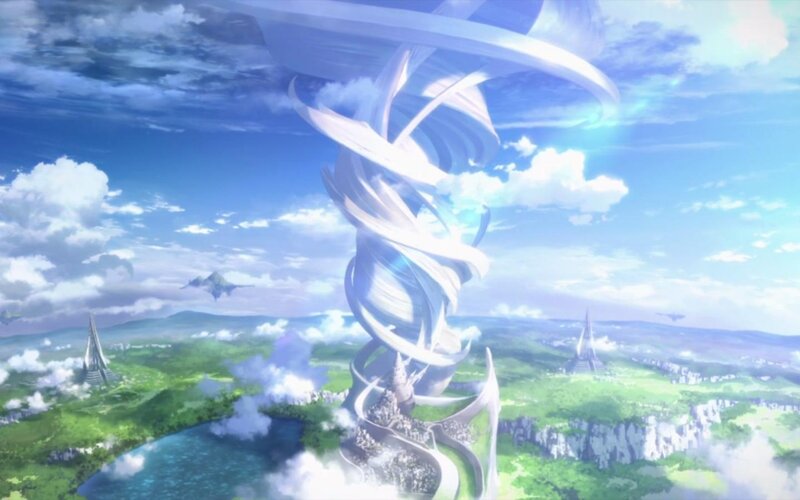 Spiral Tower in Landscape