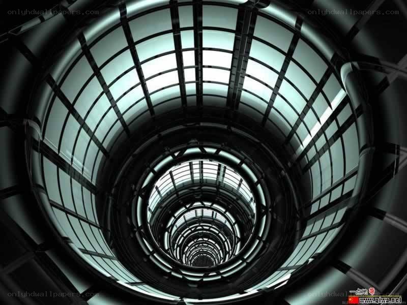 spiral tunnel from below
