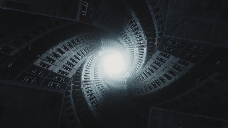 Spiral Tunnel of Buildings
