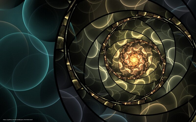 Spiral tunnel of light