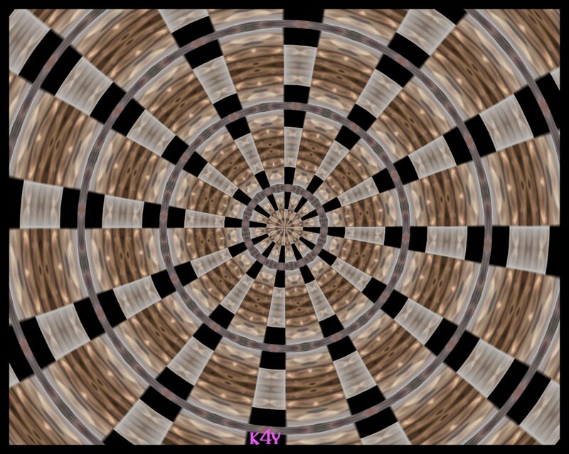 Spiral Tunnel Pattern — Brown