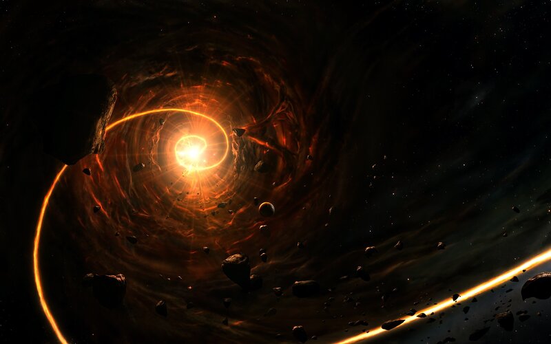 Spiral Vortex in Space