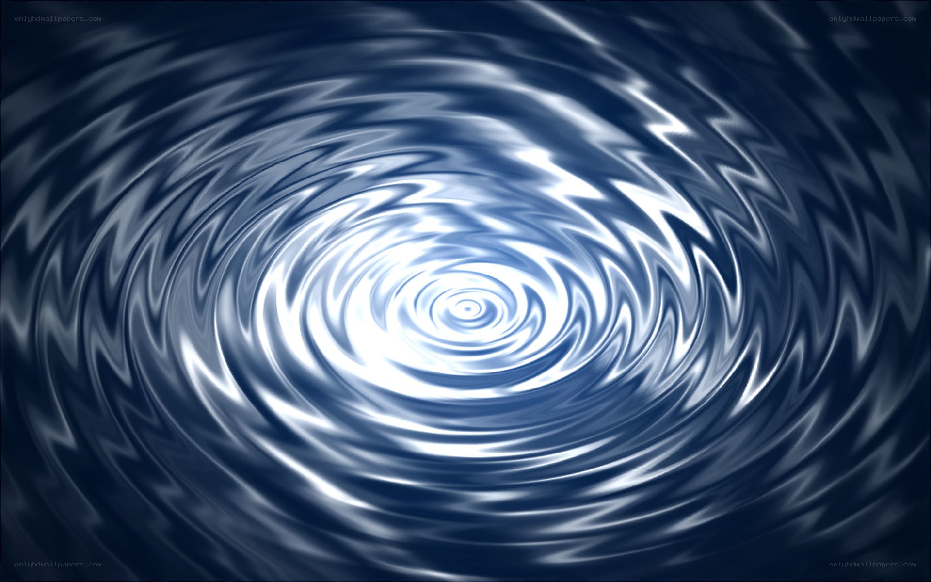 spiral water ripples
