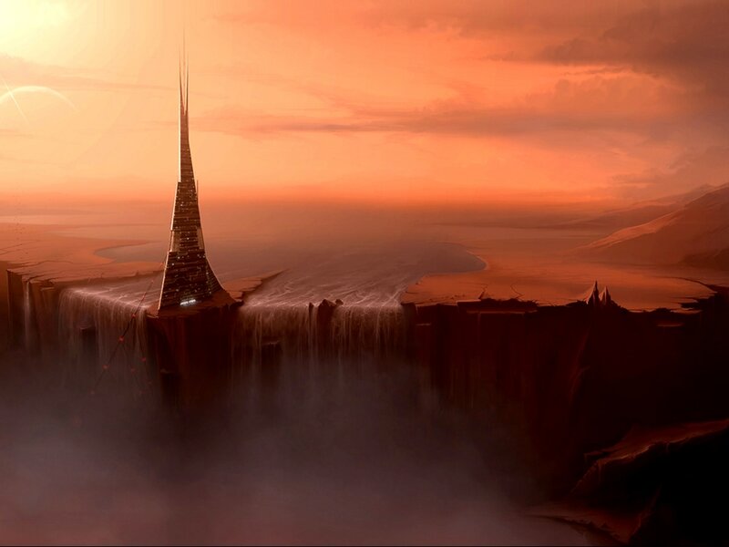 Spire on Cliff Edge