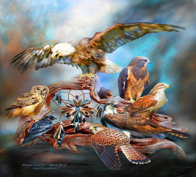 Spirit Birds on Branch