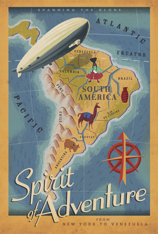 Spirit of Adventure Travel Poster