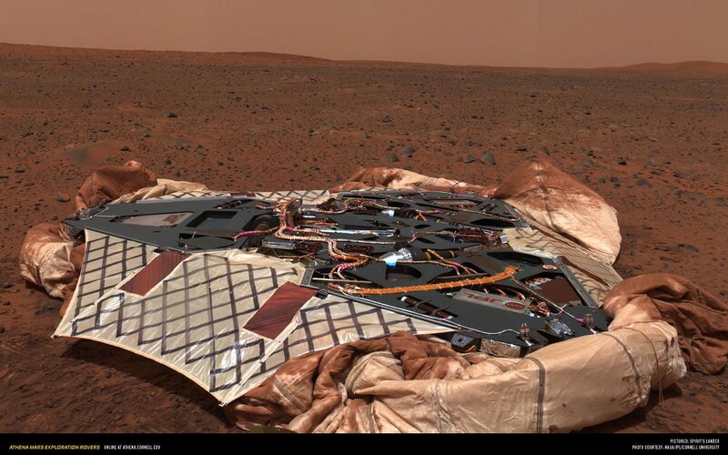 Spirit rover on Mars