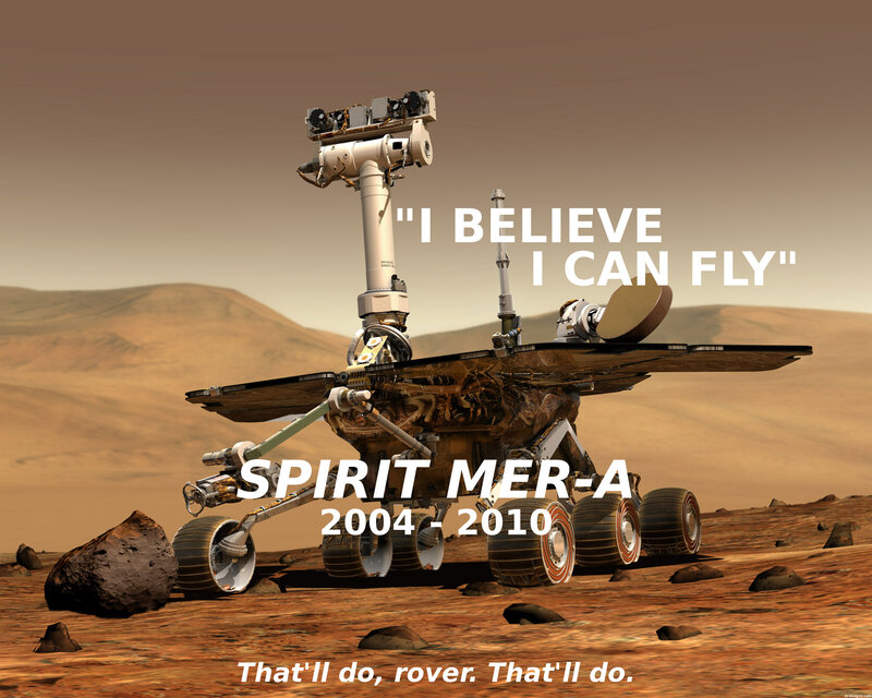 Spirit rover on Mars
