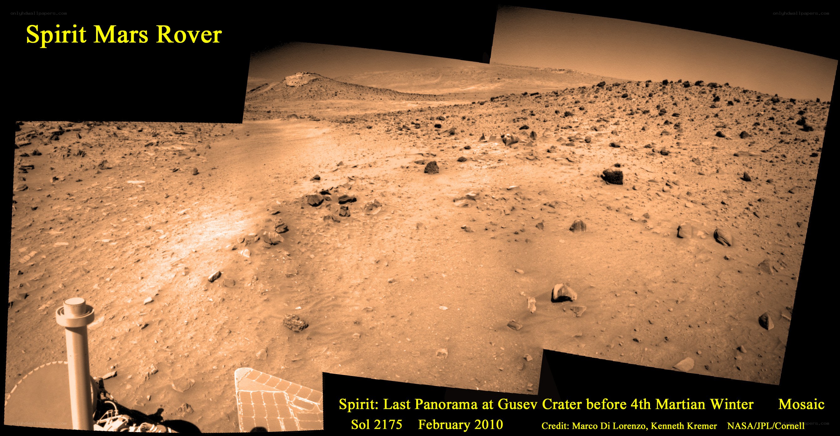 Spirit rover panorama