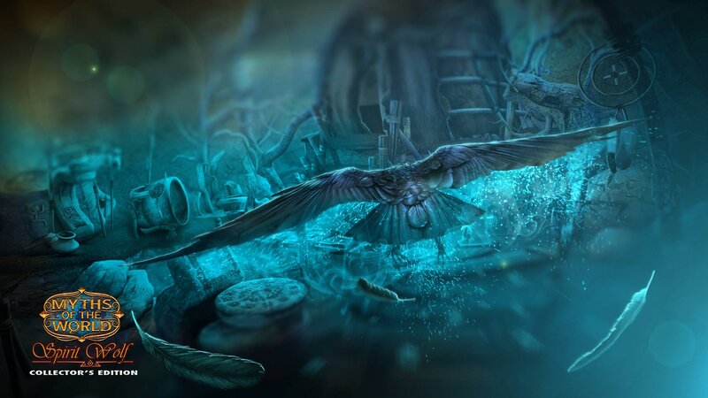 Spirit Wolf in Flight