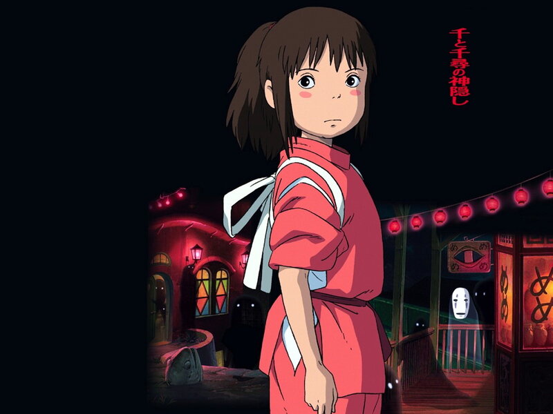 Spirited Away character at night