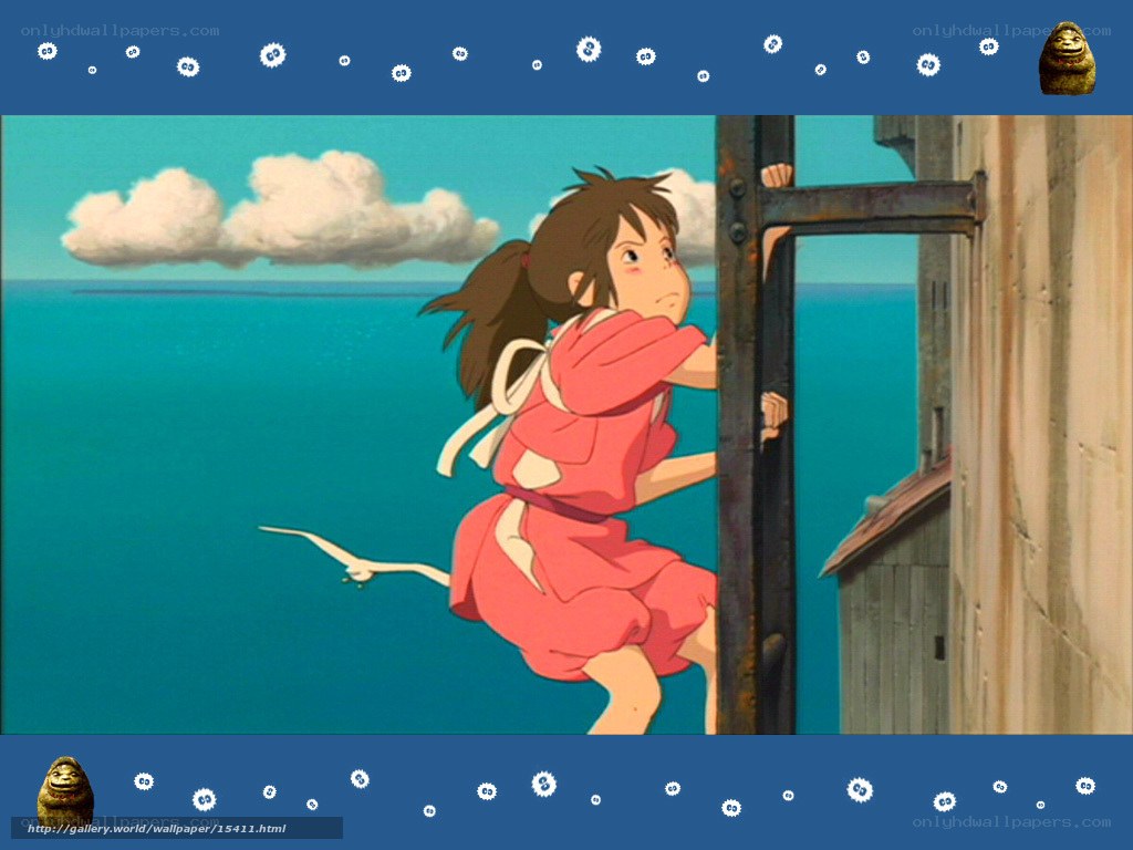 Spirited Away girl climbing
