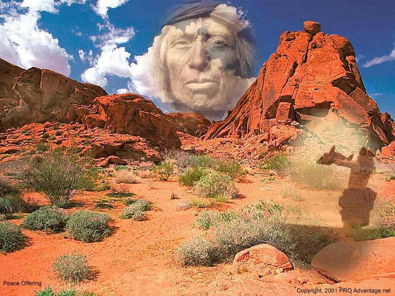 Spiritual Figure in Desert