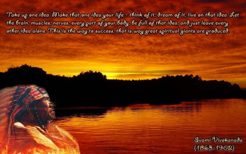 spiritual quote at sunset