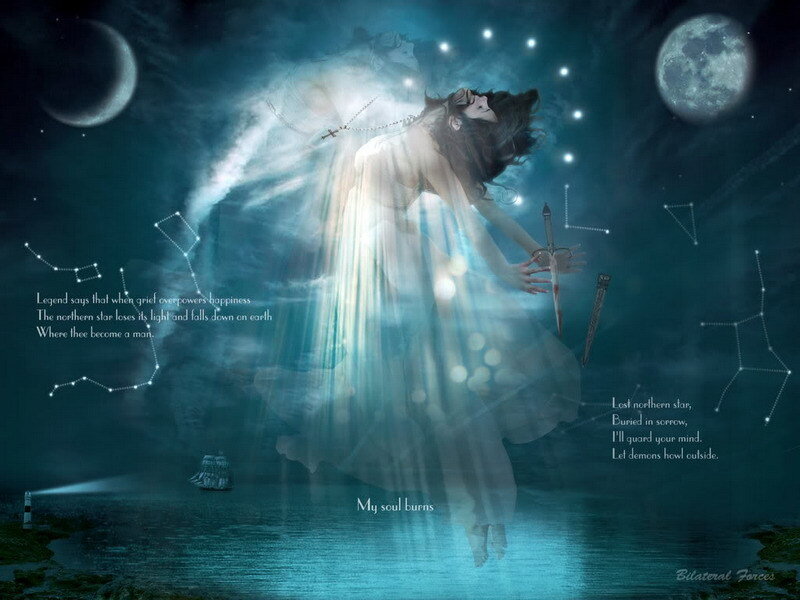 spiritual woman with sword