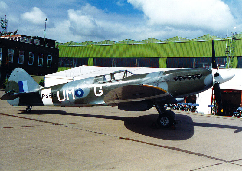 Spitfire aircraft on display