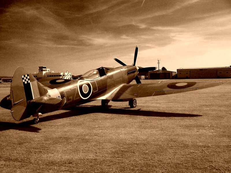Spitfire Aircraft on Tarmac