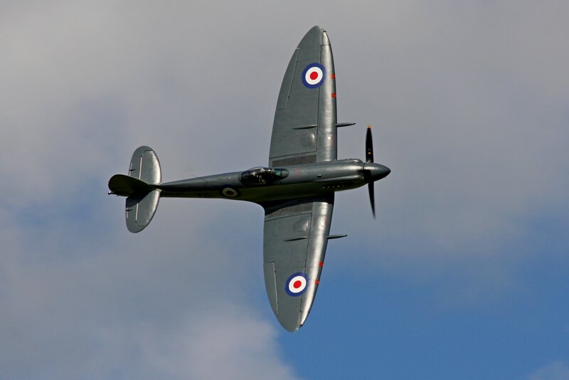 Spitfire Airplane in Flight