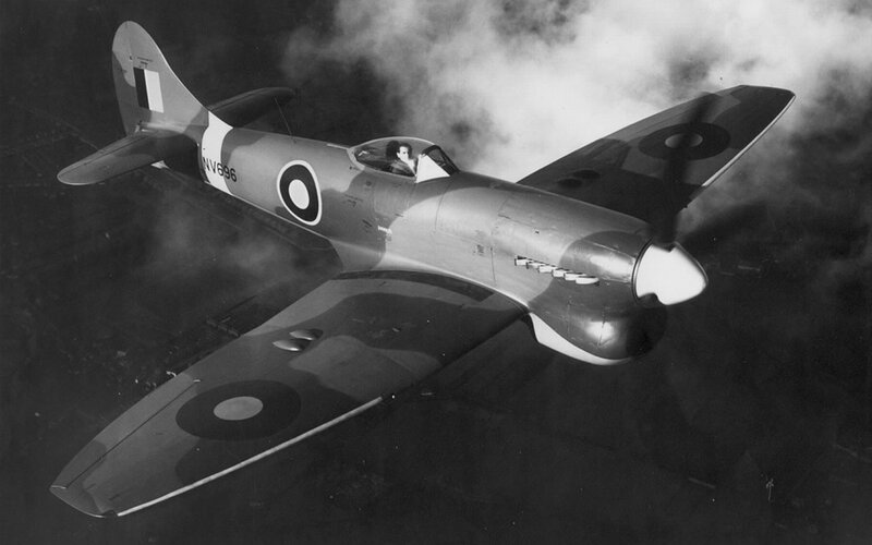 Spitfire Fighter Plane — Black