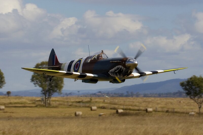 Spitfire Fighter Plane — Brown