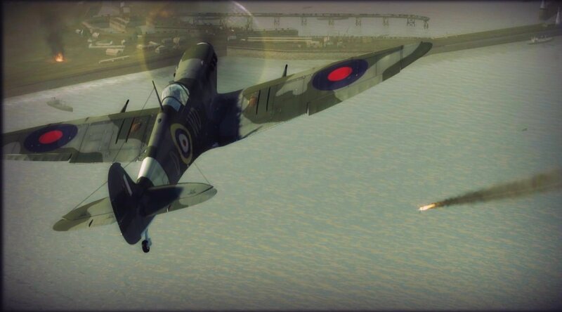 Spitfire Fighter Plane — Gray, Dramatic, 3d Render