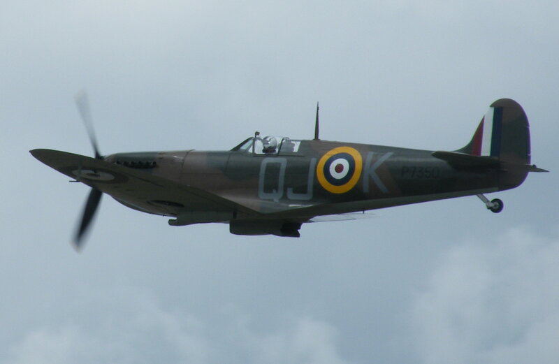 Spitfire Fighter Plane — Gray, Neutral, Photograph