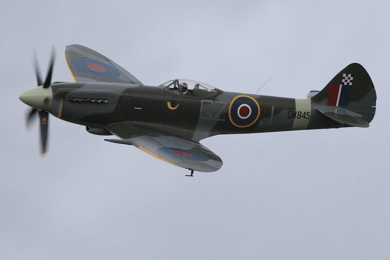 Spitfire Fighter Plane — Gray, Neutral