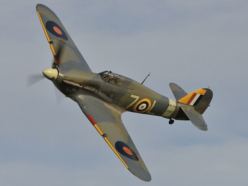 Spitfire Fighter Plane — Gray