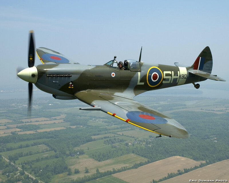 Spitfire Fighter Plane — Green