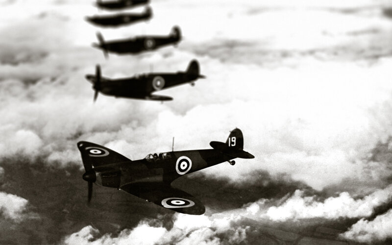 Spitfire Fighter Planes — Black