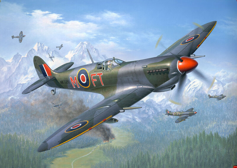 Spitfire Fighter Planes — Green