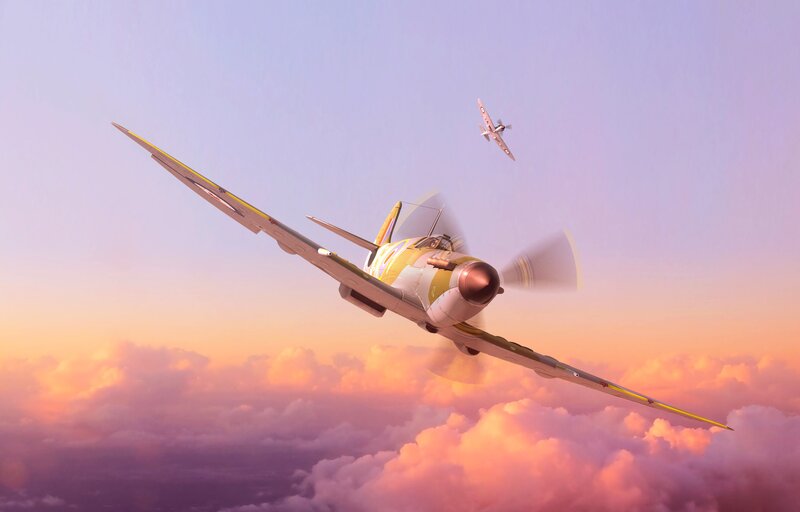 Spitfire Fighter Planes — Pink