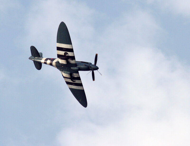 Spitfire in flight