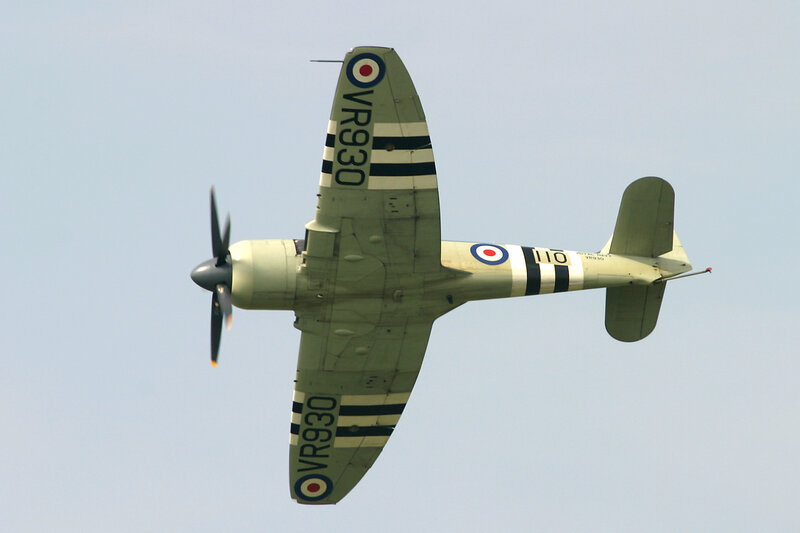 Spitfire in flight