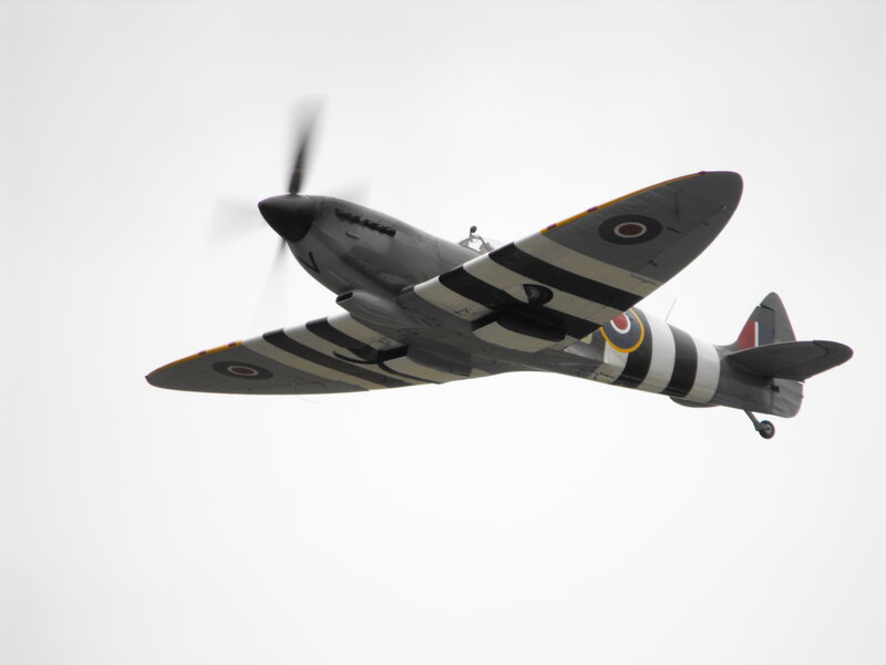 Spitfire in flight