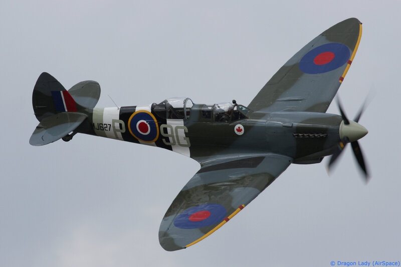 Spitfire in flight