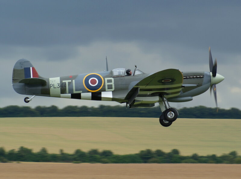 Spitfire in flight