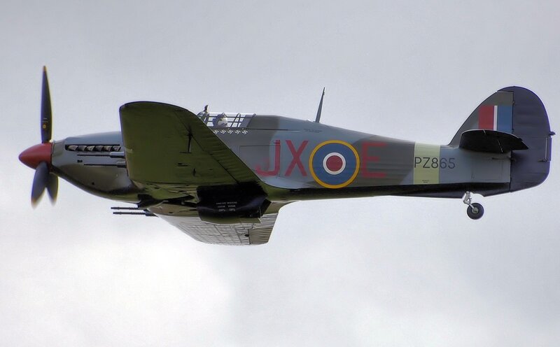 Spitfire in flight