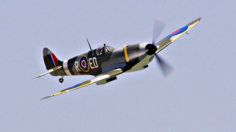 Spitfire in flight