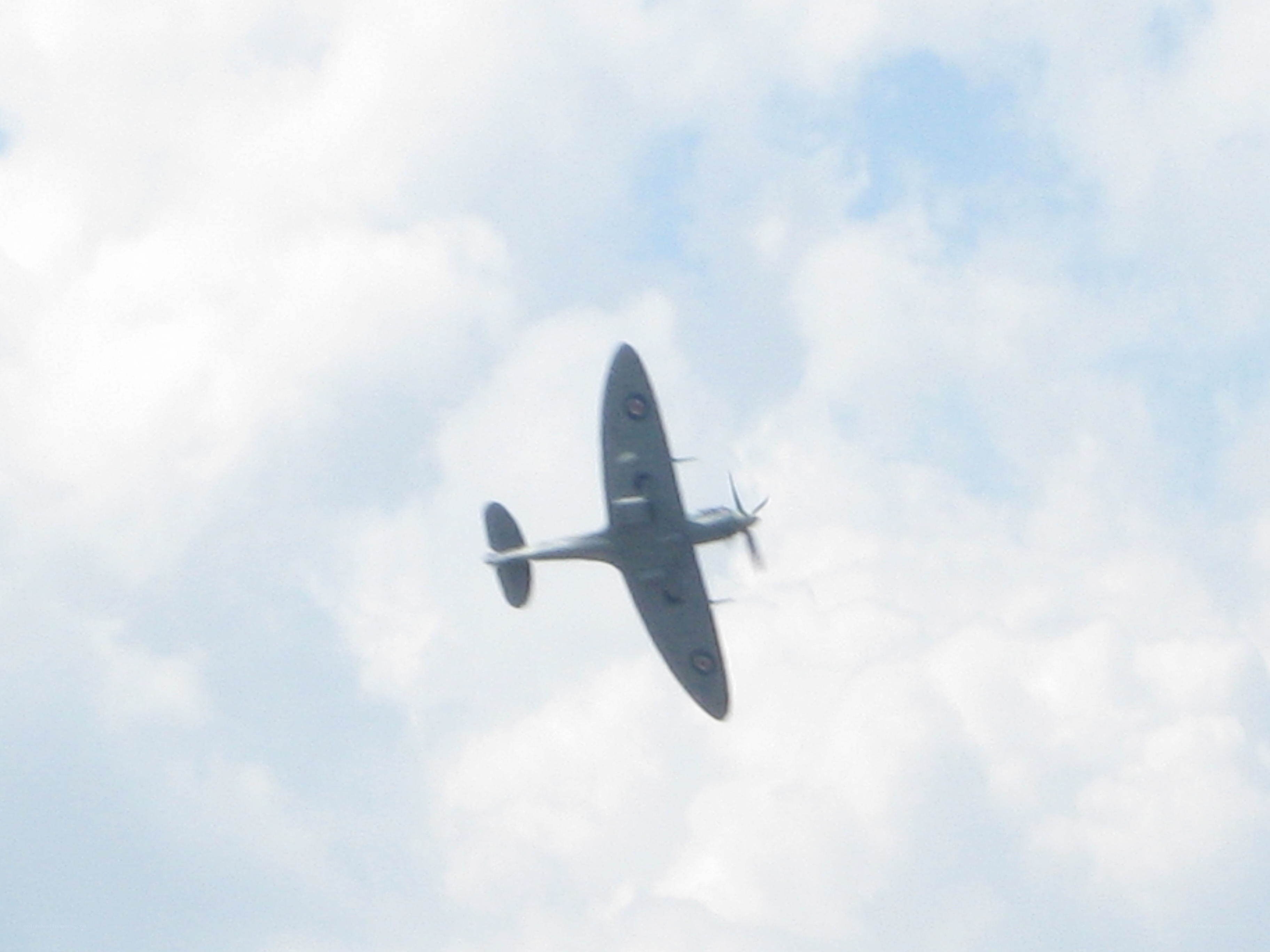 Spitfire in flight