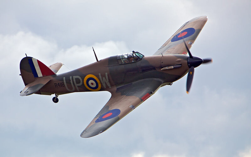 Spitfire in flight