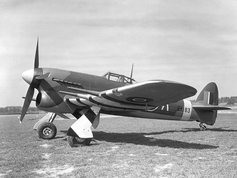 Spitfire Mk I aircraft on airfield