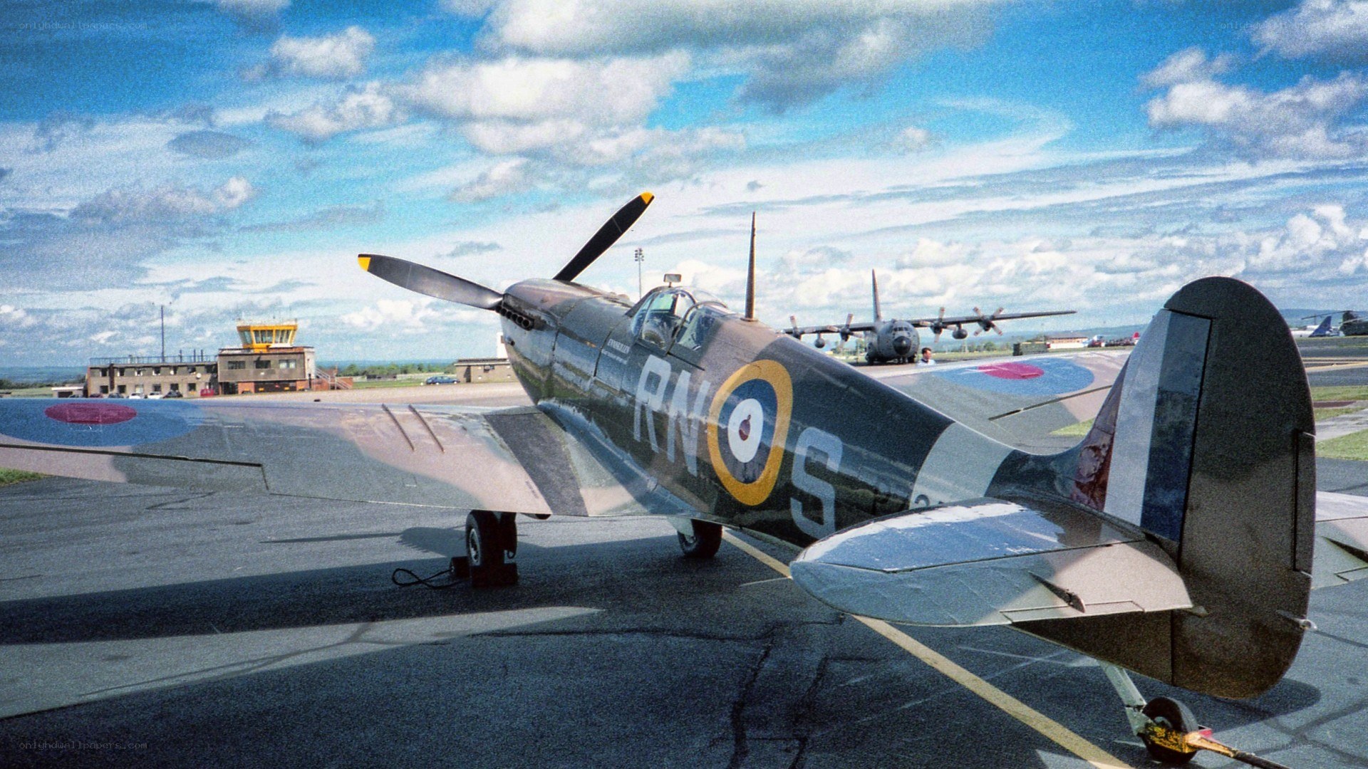 Spitfire on the tarmac
