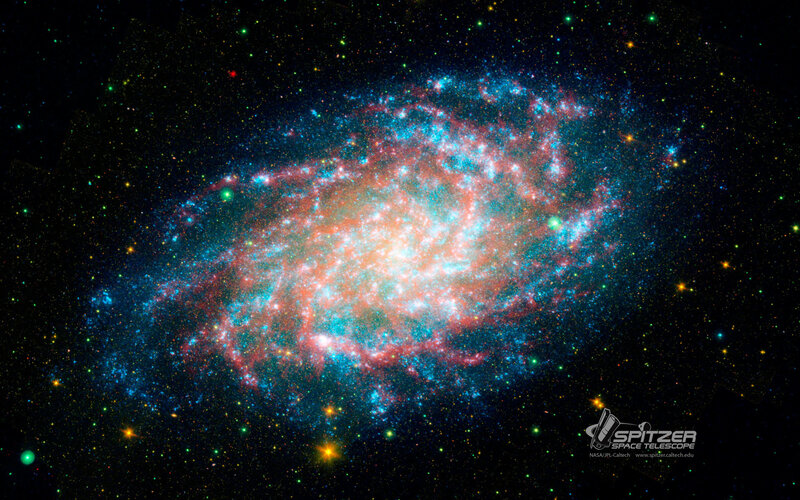 Spitzer Space Telescope Galaxy Image