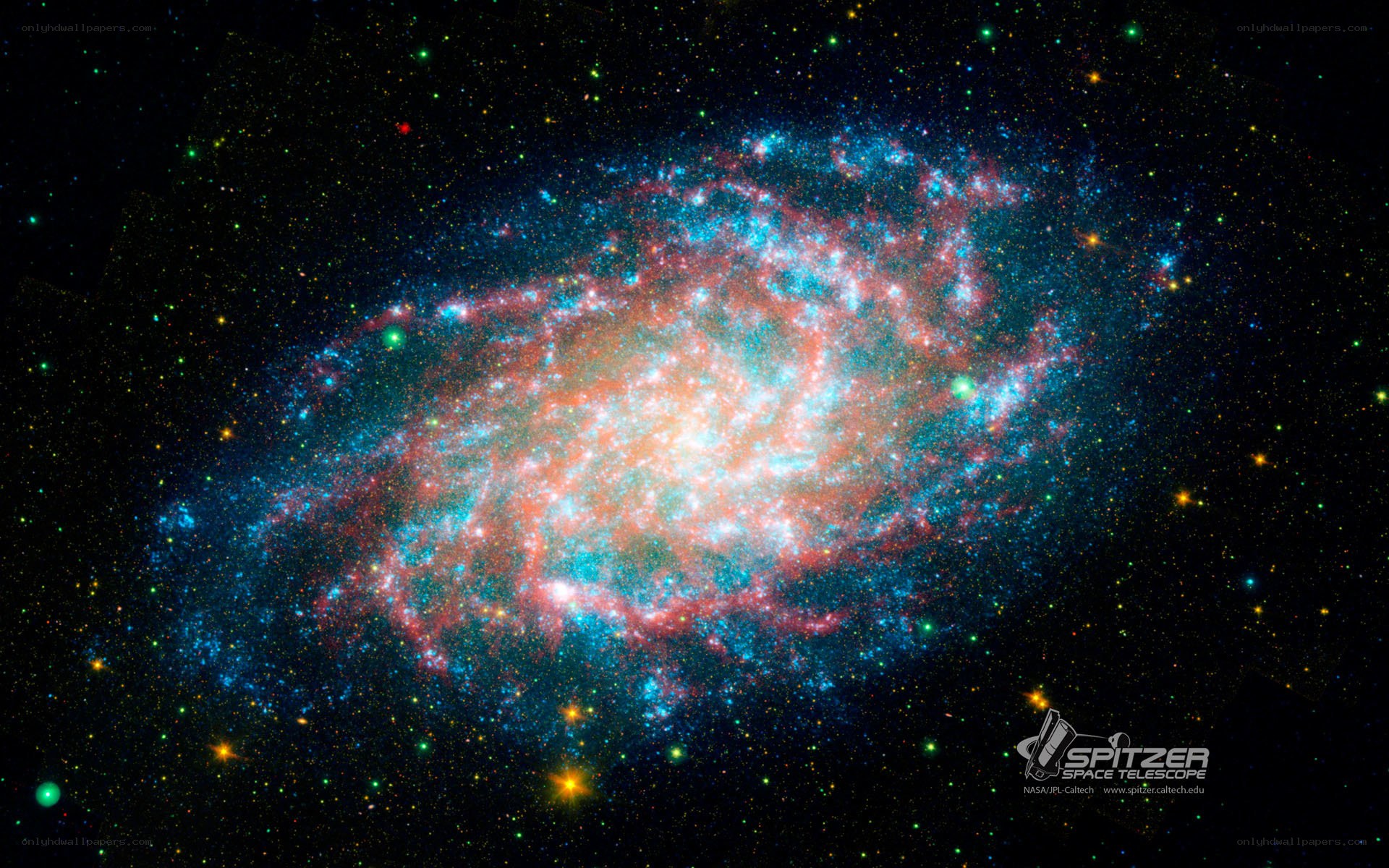 Spitzer Space Telescope Galaxy Image